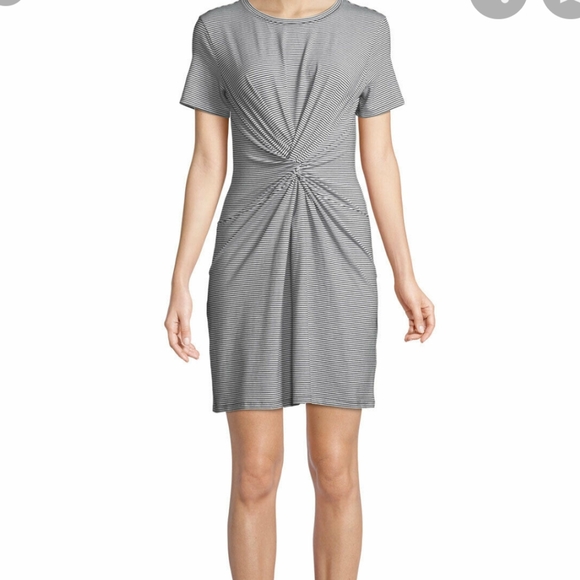 Theory Dresses & Skirts - Theory Knotted Soft Pima Cotton Tee Dress Large